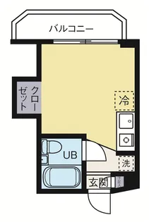 ワコー第2マンション【5階】の間取り