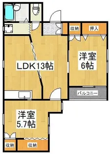 サンエルム3【2階】の間取り