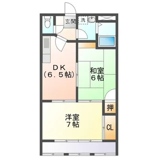 2DKの間取り画像