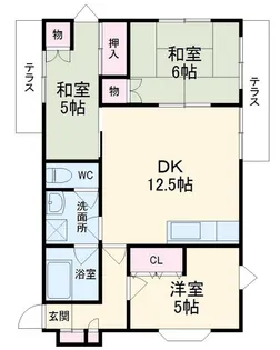 イレーヌ第2マンション【4階】の間取り
