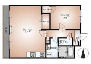 Celestial NIHAMA【8階】の間取り