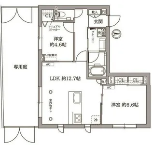 神奈川県横浜市鶴見区下末吉6【マンション】の間取り