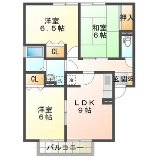 ヴェルドミール C【2階】の間取り
