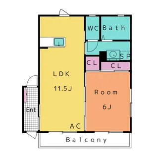 エタニティ B【1階】の間取り