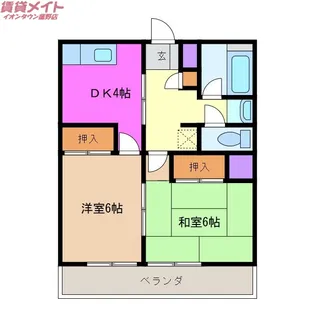 2Kの間取り画像