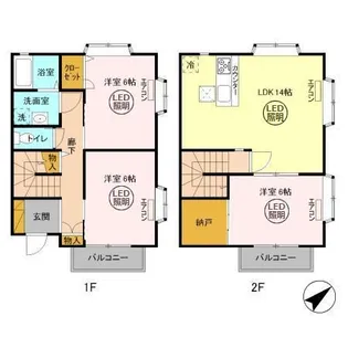 コーポフロンティアIIの間取り