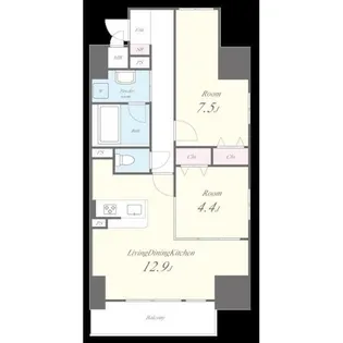 Evergarden【3階】の間取り