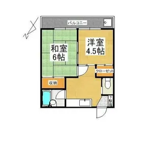 東京都清瀬市松山2【アパート】の間取り