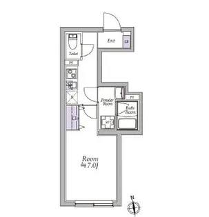 アトリオフラッツ高円寺【4階】の間取り
