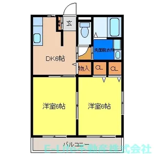 ハイアットI・II【1階】の間取り