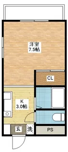 YMハイツ中園【3階】の間取り