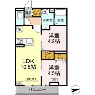 グラナーデ中葛西2【3階】の間取り