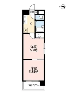 スフィンクス喜元ビル【5階】の間取り