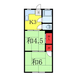 サンハウス小池【2階】の間取り