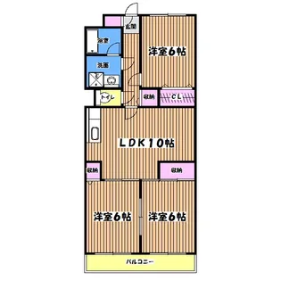 シャルムベルシー【4階】の間取り