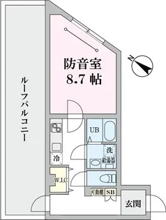 ラシクラス東高円寺【4階】の間取り