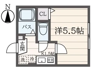 シティハイム トレフル【2階】の間取り