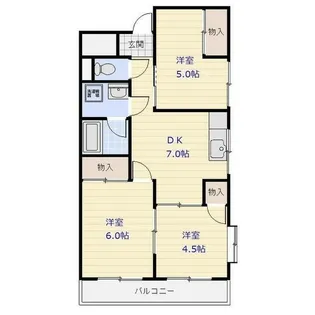 コーポ栄【3階】の間取り