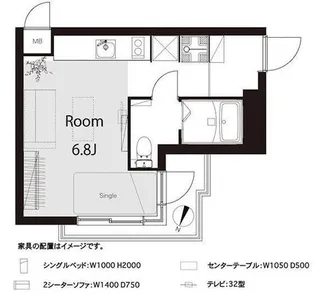 NICアーバンハイム根津公園【10階】の間取り