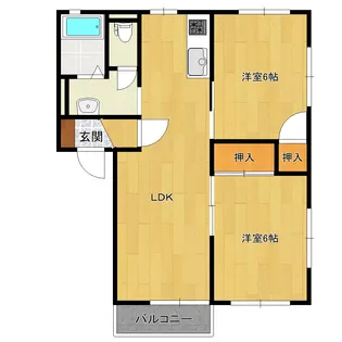 ラ・プランタンA【2階】の間取り