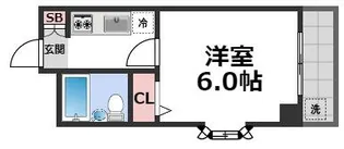 アパルト四天王寺II【2階】の間取り