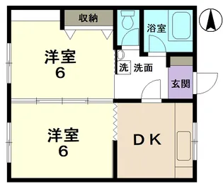 ハイツ本町【2階】の間取り