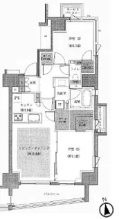 東京都新宿区北山伏町【マンション】の間取り