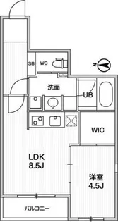 東京都杉並区和田1【マンション】の間取り