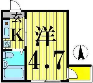 ベルエステート竹ノ塚B【2階】の間取り