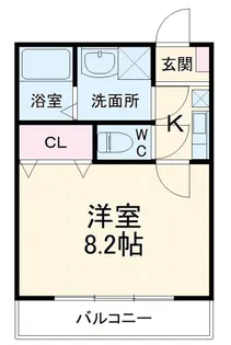 クレフラスト松戸吉井町A棟【2階】の間取り