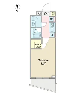 1Kの間取り画像