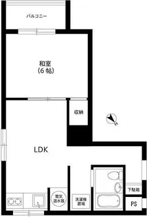 高円寺南サマリアマンション【6階】の間取り
