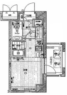 エクセリア二子多摩川【8階】の間取り
