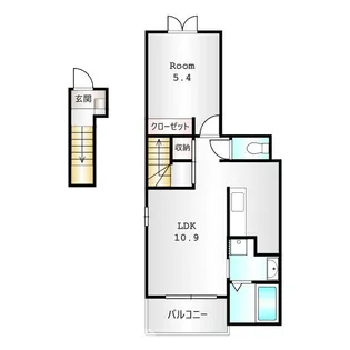群馬県高崎市下之城町【アパート】の間取り