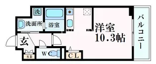 スワンズ京都二条城北【5階】の間取り