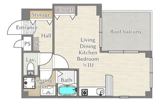 アトリエ国分寺【3階】の間取り
