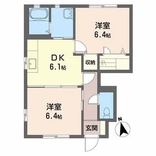 シャーメゾンマルシェ D棟【1階】の間取り