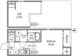 大阪府大阪市住吉区苅田6【アパート】の間取り