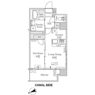 パークフラッツ芝浦【2階】の間取り
