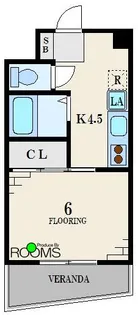 メゾンド・ボンシャンス【2階】の間取り