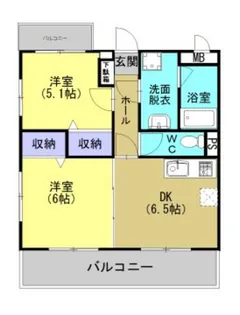 ソレイユ薬師堂【5階】の間取り