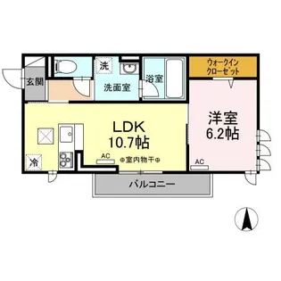 サンライトハイム陽東【1階】の間取り