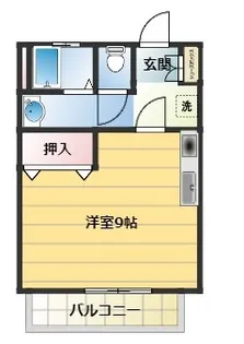 ラポール佐倉B棟【2階】の間取り