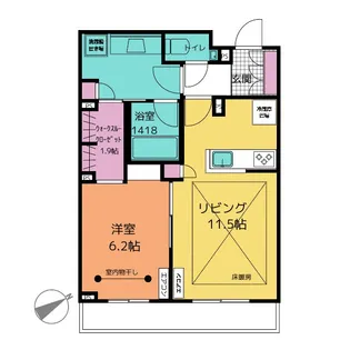 AZU【2階】の間取り