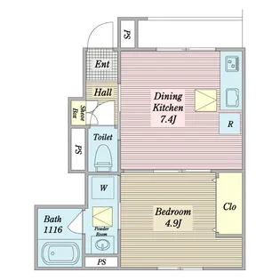 Casa Clair【1階】の間取り