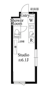 アパートメントクロ三軒茶屋【1階】の間取り