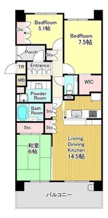 神奈川県川崎市麻生区白鳥3【マンション】の間取り