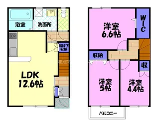 栃木県宇都宮市今宮1【一戸建】の間取り