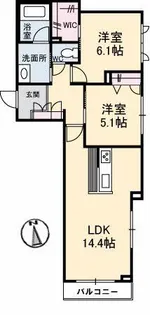 La peinture【2階】の間取り
