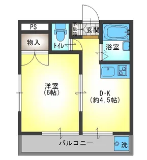 上永谷コーポラス【3階】の間取り